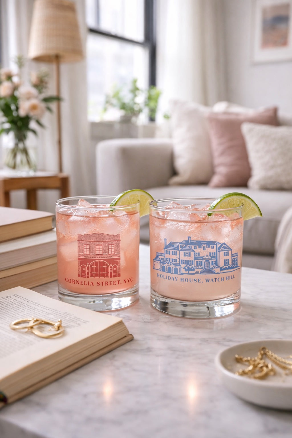 Cornelia Street, New York City Soy Candle in Drinking Glass