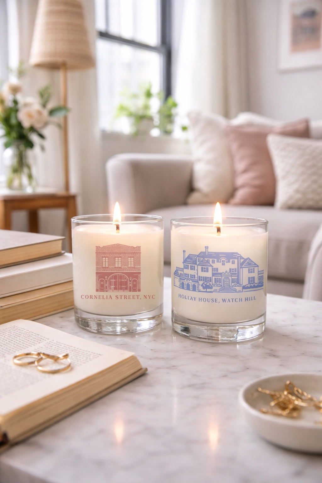 Cornelia Street, New York City Soy Candle in Drinking Glass