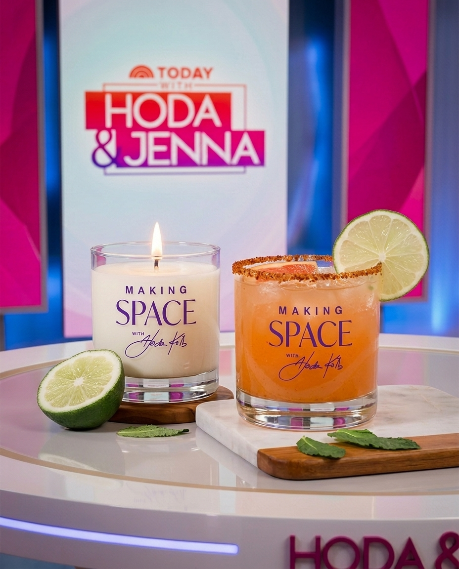 Scripted Fragrance Making Space soy candle featured on Today with Hoda & Jenna