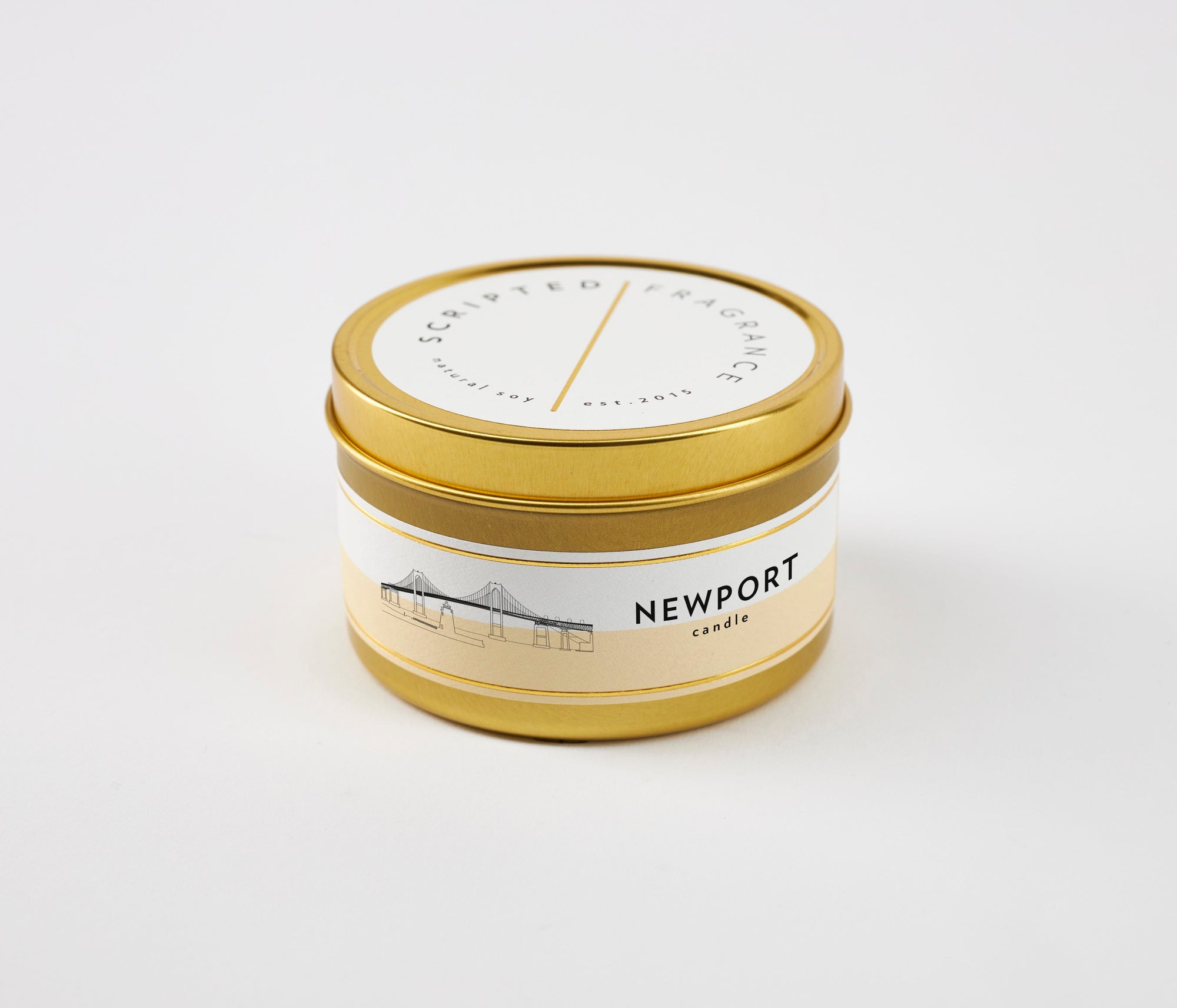 7oz Large Gold Tin Soy Candles | Bulk Candles for Special Events, Wedding Favors, & Corporate Gifting