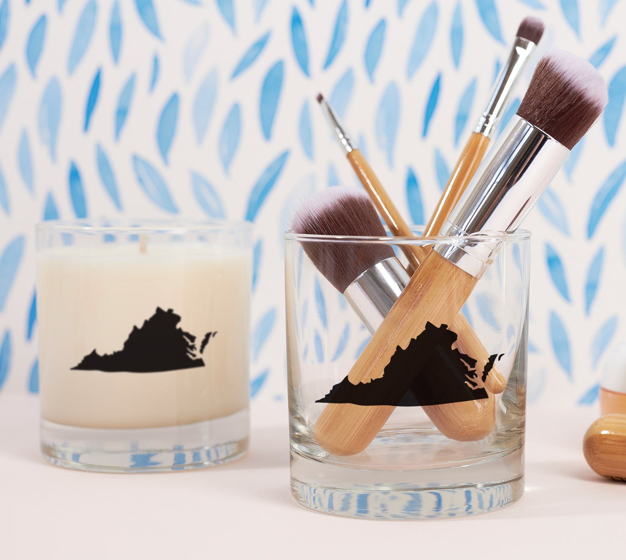 Personalized Candle Gift Set | Create Your Own - 4 Reusable Rocks Glass Soy Candles