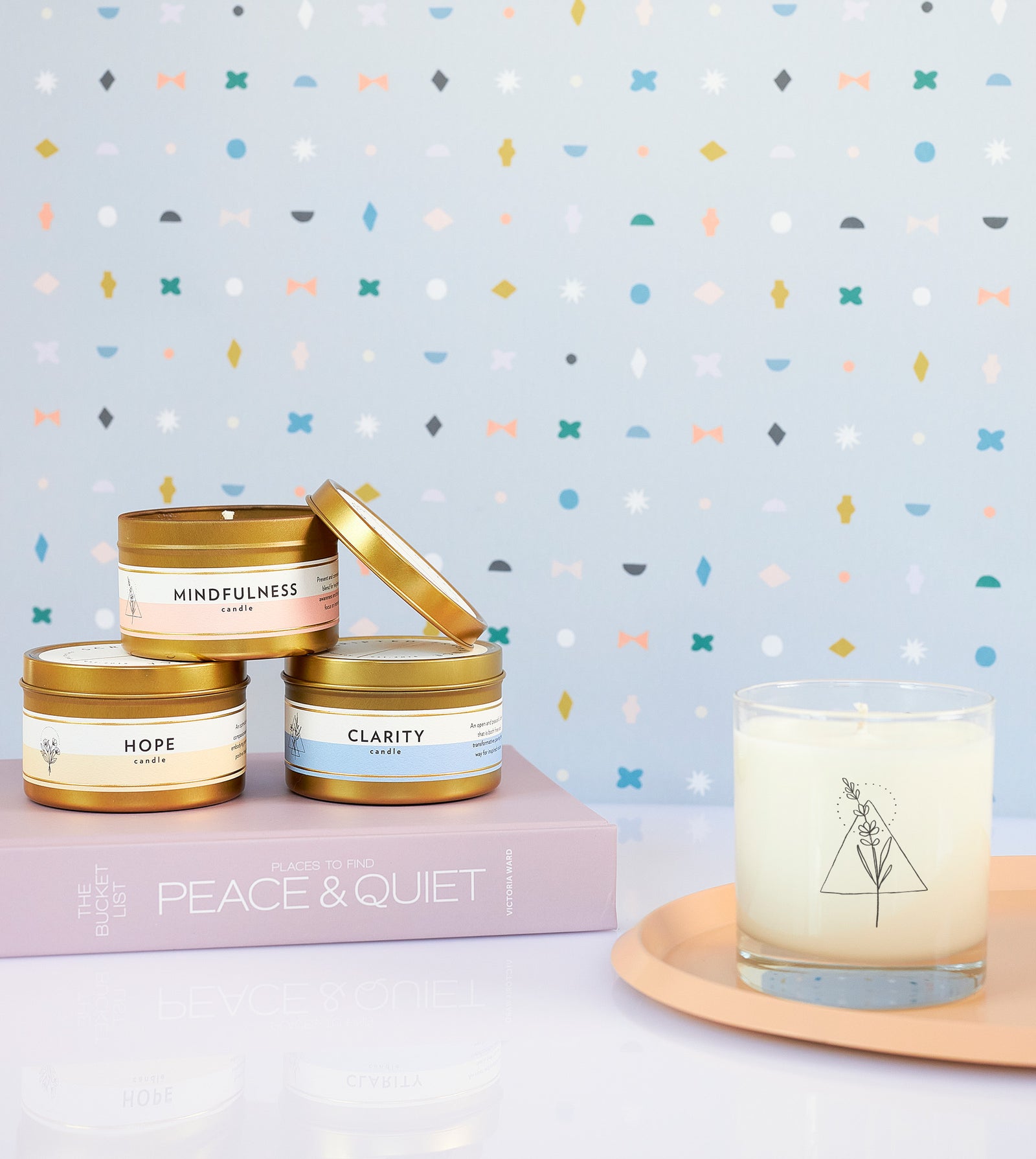 Scripted Fragrance Meditation & Wellness Candle Collection