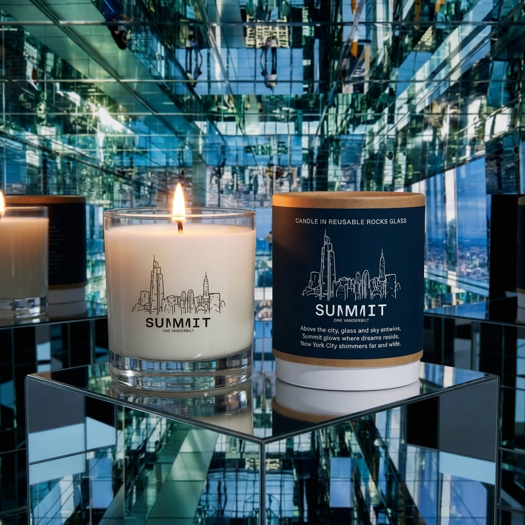 Scripted Fragrance Summit NYC Observation deck Eventnetwork private label soy candle
