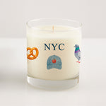 New York City Candle | Reusable Rocks Glass Candle | NYC Gift for Knicks Fans, New Yorkers & City Lovers