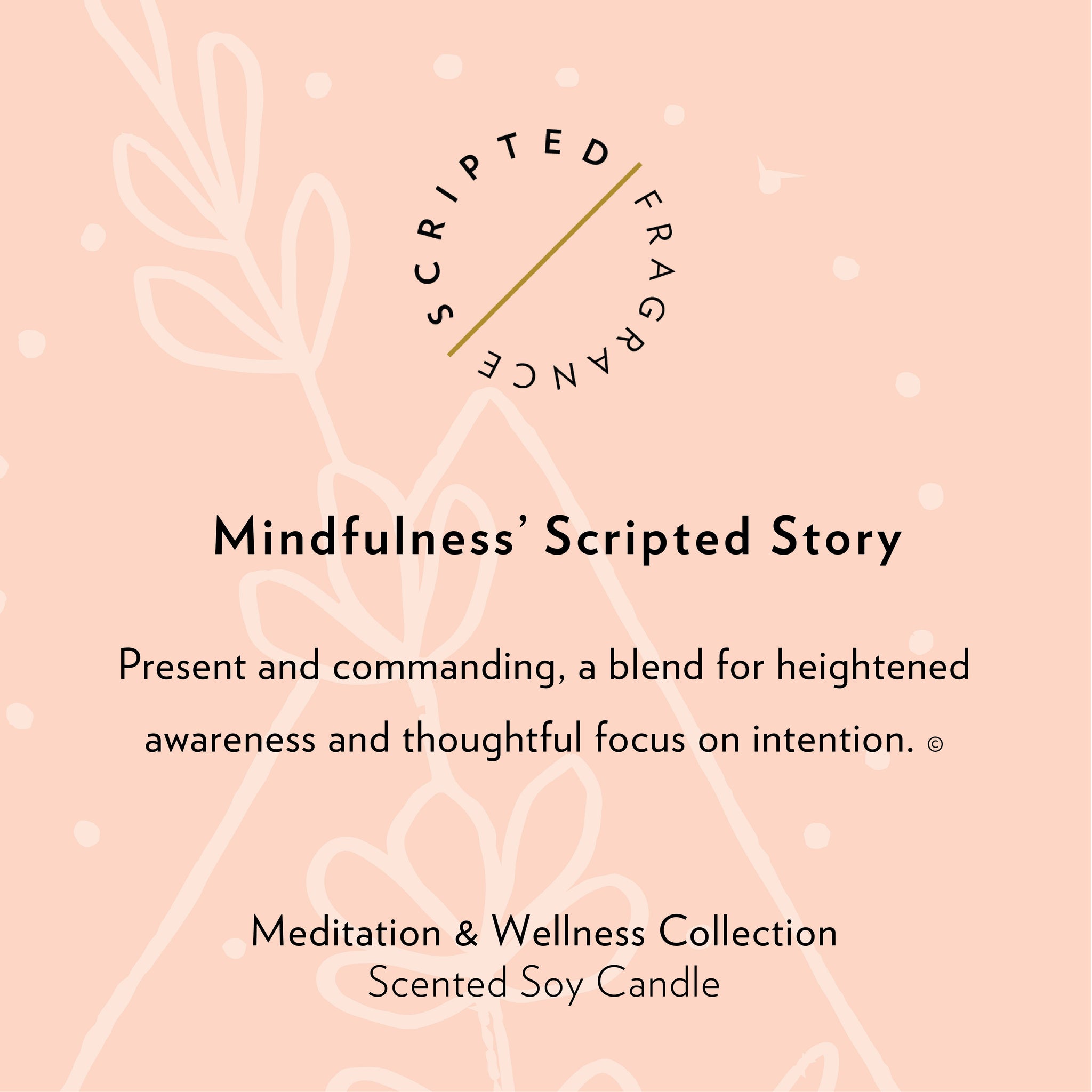 Mindfulness Wellness Meditation Soy Candle