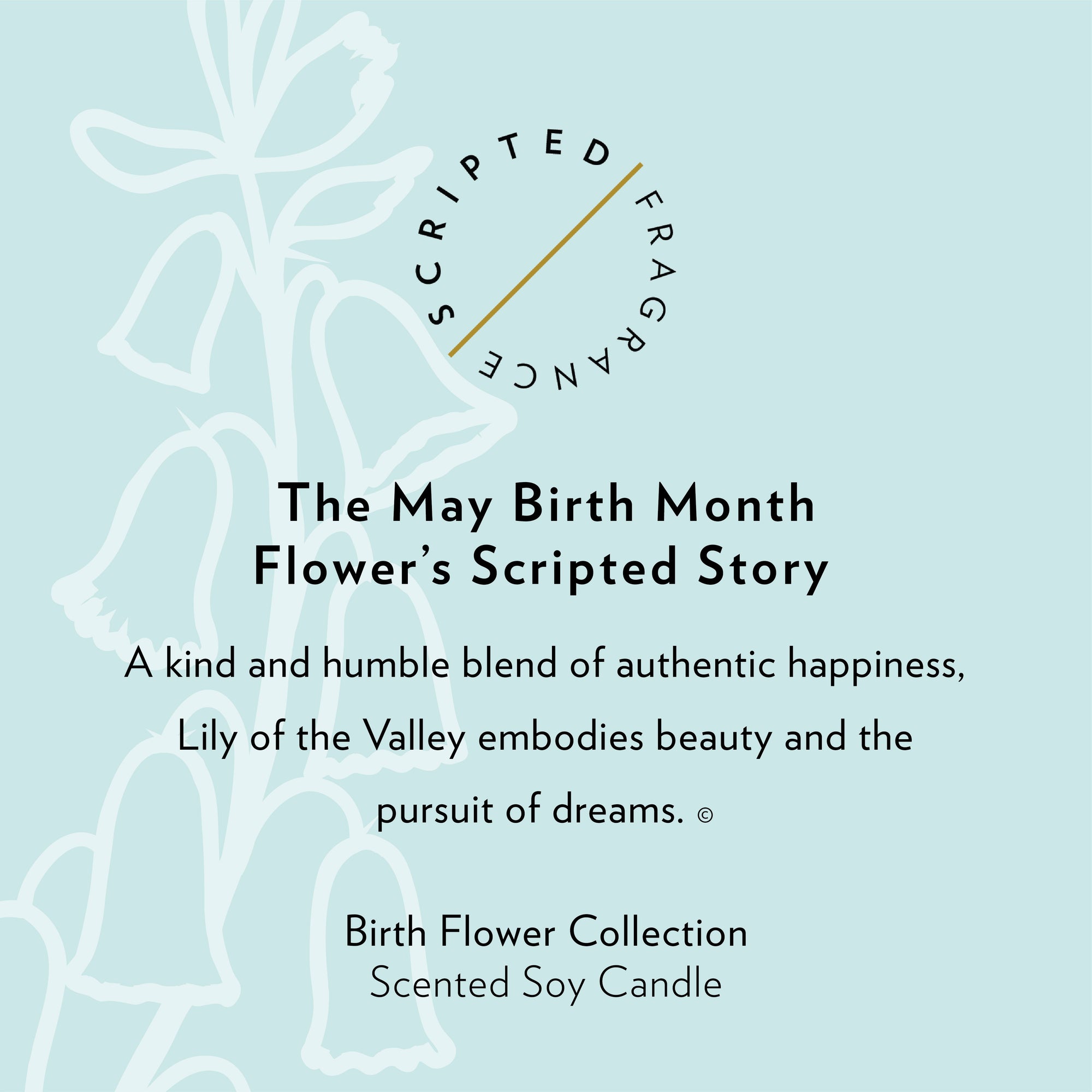 May Birth Month Flower Soy Candle