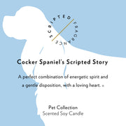 Cocker Spaniel Dog Breed Soy Candle