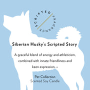 Siberian Husky Dog Breed Soy Candle