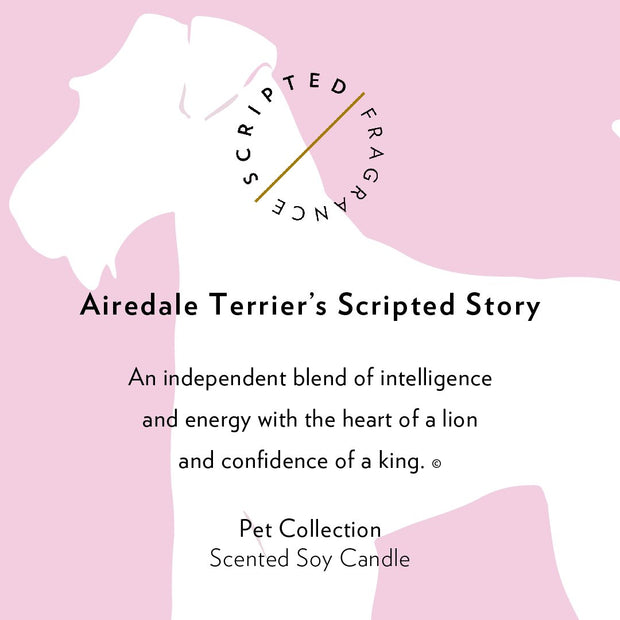 Airedale Terrier Dog Breed Soy Candle