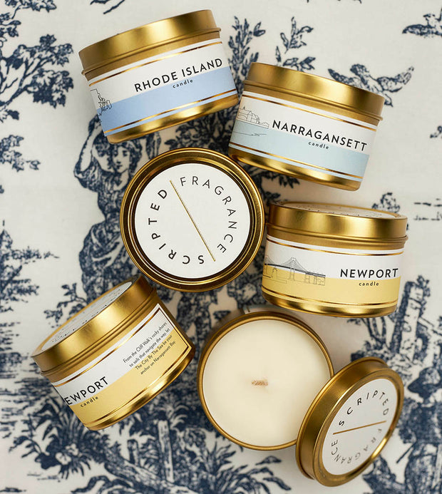 Mini Gold Tin Soy Candles | Wedding & Event Favors | Champagne Package