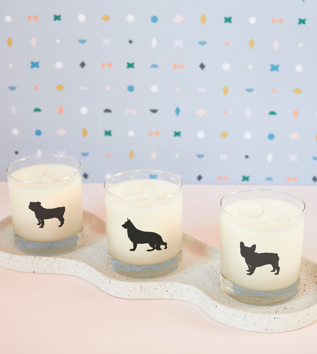 French Bulldog Dog Breed Soy Candle