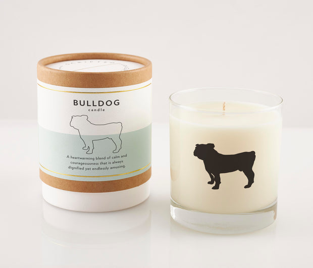 Bulldog Dog Breed Soy Candle