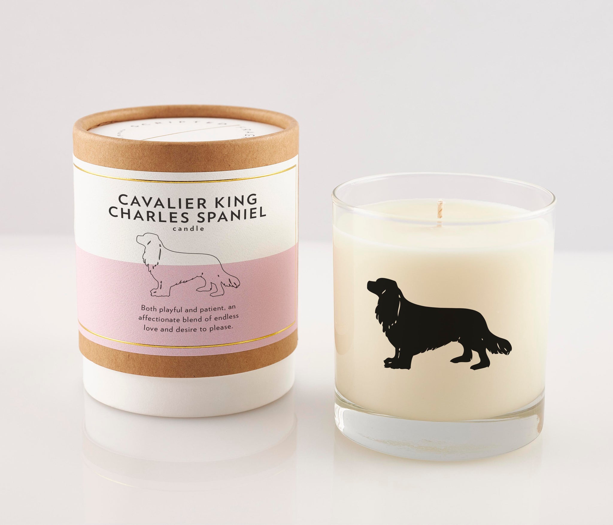 Cavalier King Charles Spaniel Dog Breed Soy Candle