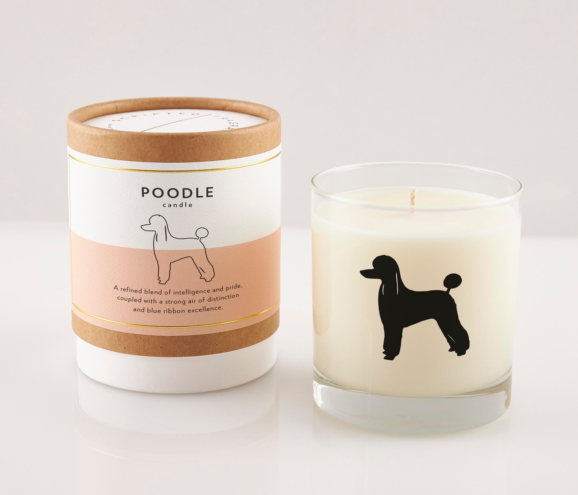 Poodle Dog Breed Soy Candle