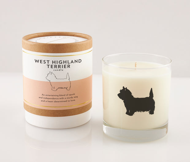 West Highland Terrier Dog Breed Soy Candle