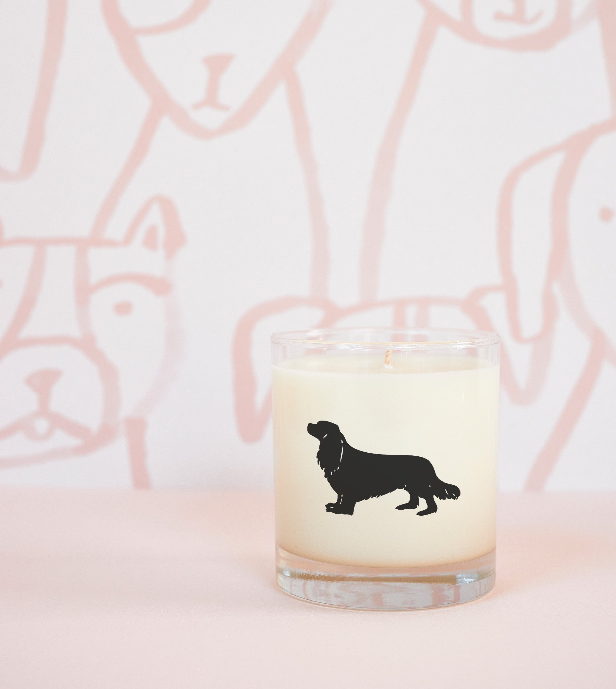 Cavalier King Charles Spaniel Dog Breed Soy Candle