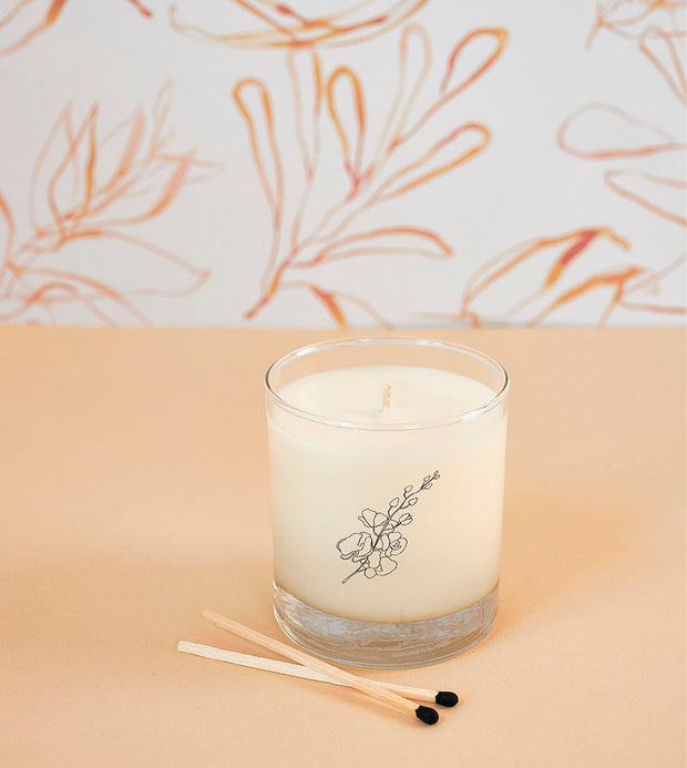 April Birth Month Flower Soy Candle