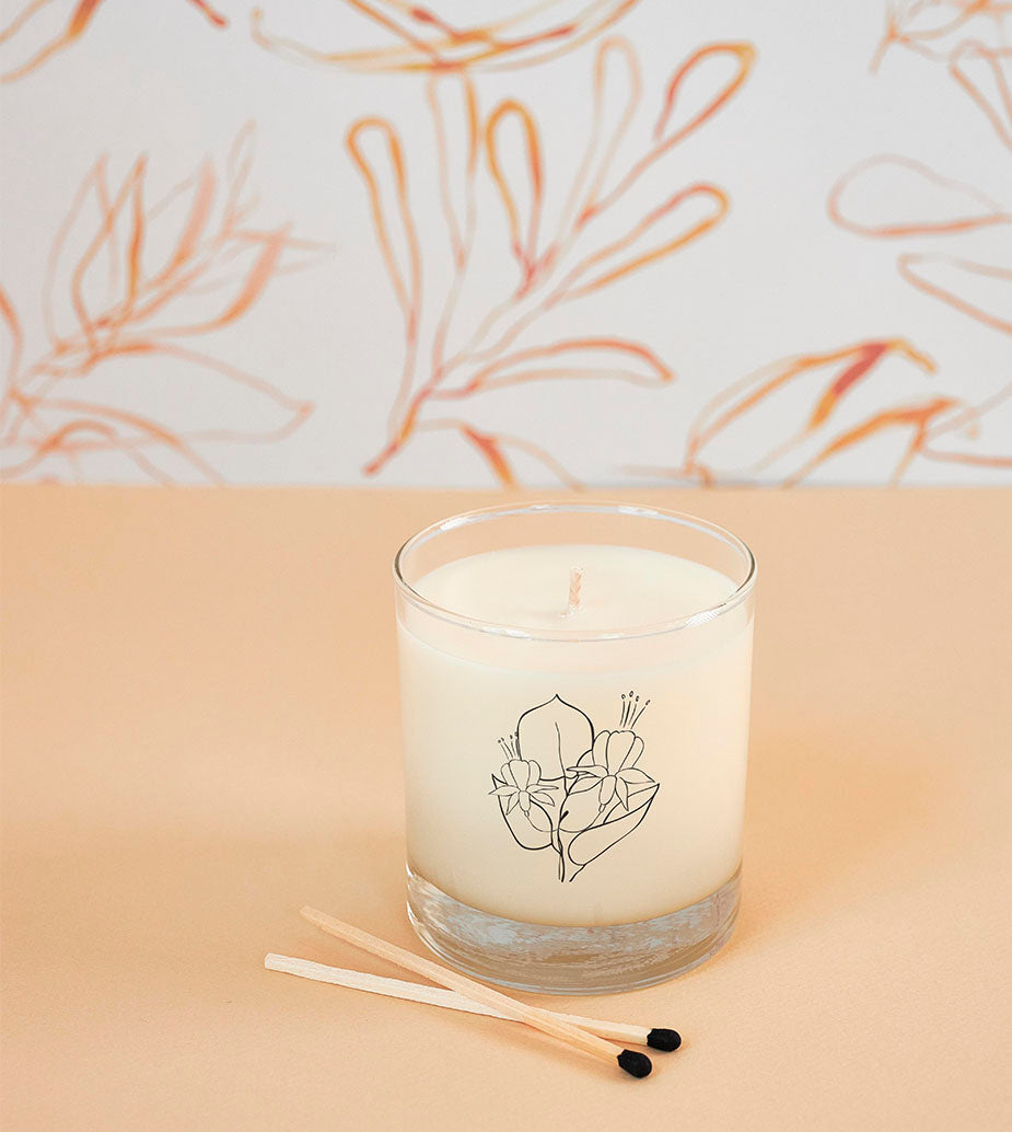 June Birth Month Flower Soy Candle