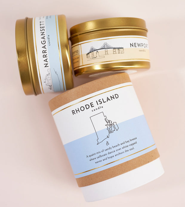 Rhode Island State Soy Candle