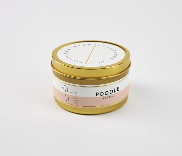 Poodle Dog Breed Soy Candle