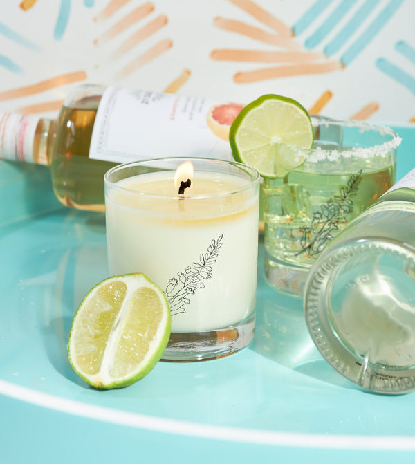 August Birth Month Flower Soy Candle