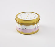 April Birth Month Flower Soy Candle